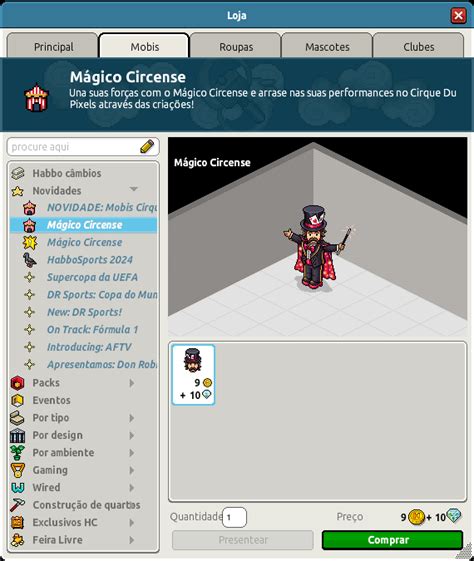 Nova Tarefa disponível: Mestre das Criações do Circo! .